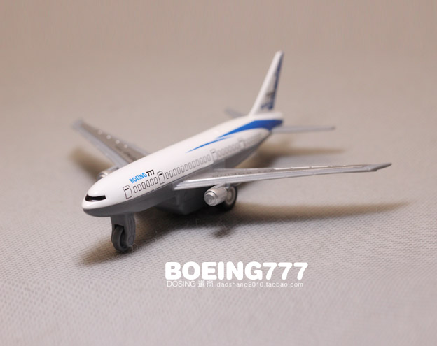 仿真微缩模型 空客波音777 a380 客机 飞机 带回力 玩具模型摆件