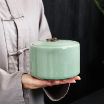 Xinyun Ruyao household ceramic tea pot Brother kiln size portable sealed pot Tea packaging box Tea warehouse Tea ceremony