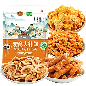 朱爹地零食大礼包740g[3元优惠券]-寻折猪