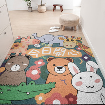 Entering the cartoon padding the door pad pavc silk cushion pads can cut the household carpet