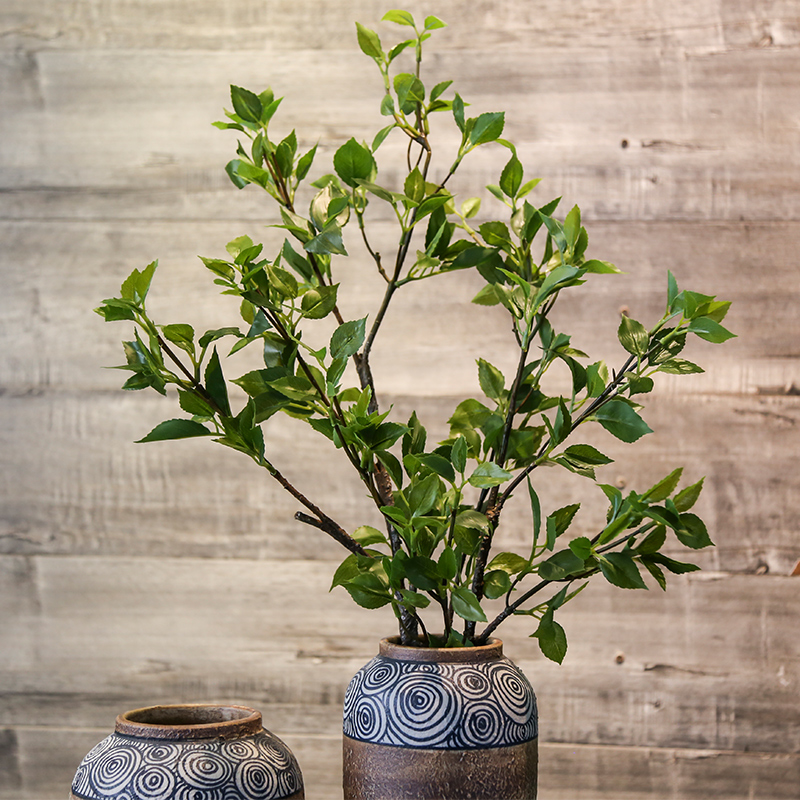 Coarse pottery vase retro mesa jingdezhen household flower earthenware jar creative ceramic sitting room adornment is placed