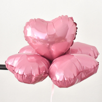 Creative wedding wedding party wedding room decoration staircase handrail proposal confession heart-shaped four-leaf clover aluminum foil balloon