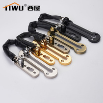 West house anti-theft chain door buckle anti-theft hotel door chain hotel safety chain bolt anti-theft chain lock chain