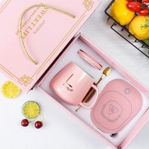 55 degree smart ceramic Mark warm and warm insulation coaster constant temperature electric milk coffee tea company annual meeting gift box