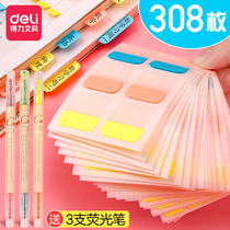 Effective labeling stickers with stickers and stickers Students use bookmarking stickers to tape the net red small strip to mark the stickers with the mark mark on the fluorescent stickers to the strong creative and cute