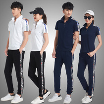 Pure cotton quick-drying volleyball suit suit for men and women lovers short-sleeved trousers air volleyball sports clothes Coach uniforms