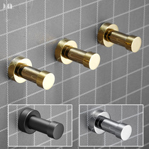 Nordic brass clothes hook Wall hanging wall door hanging clothes hook free punch creative full copper towel coat single hook