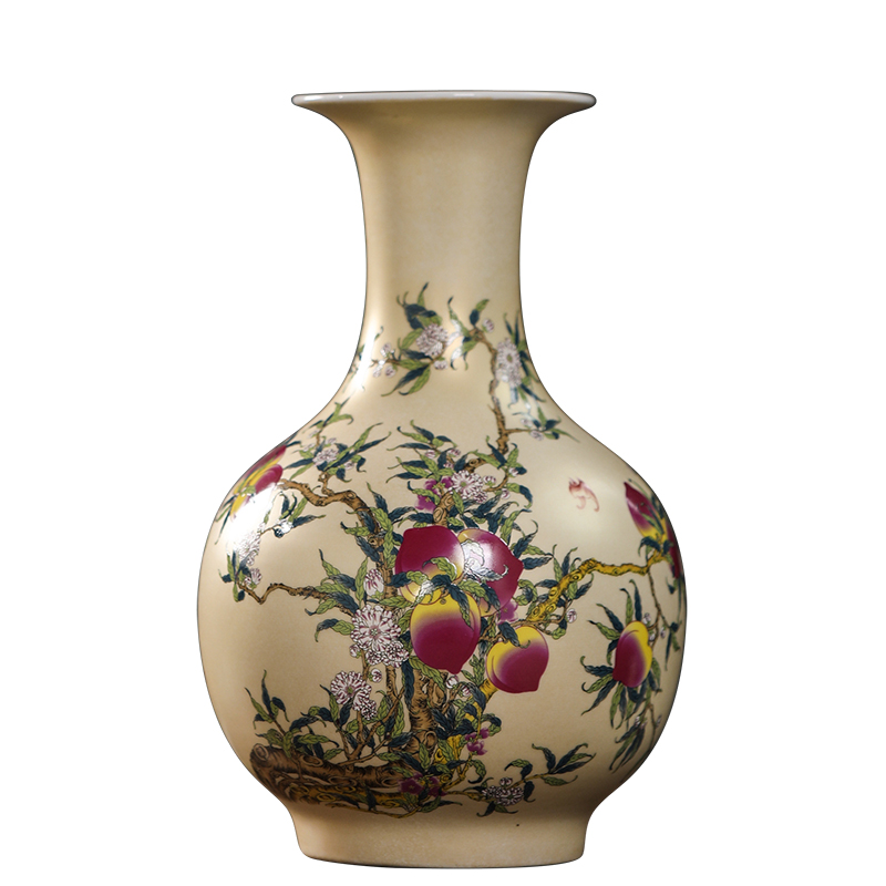 Xiantao live figure 417 jingdezhen ceramics vase gold bottle name plum modern fashionable household decoration furnishing articles