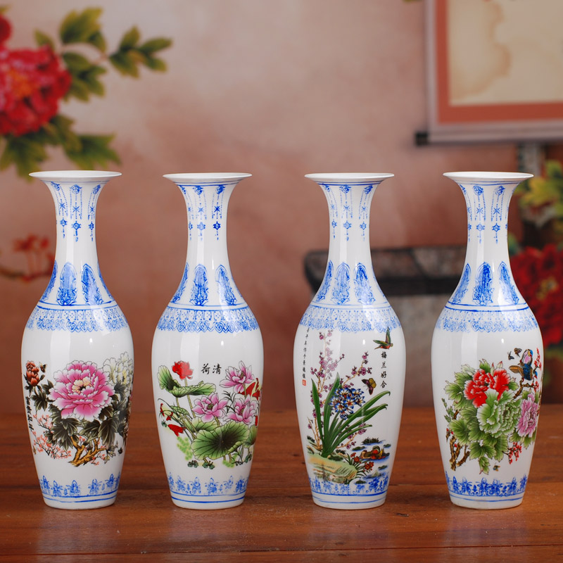 Modern fashion 163 jingdezhen ceramics thin foetus porcelain vase thin foetus bottle by "patterns" gift box packaging