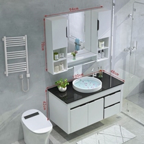 Toilet bath room cabinet Composition small family type washbasin floor modern minimalist integrated hand wash pool washstand
