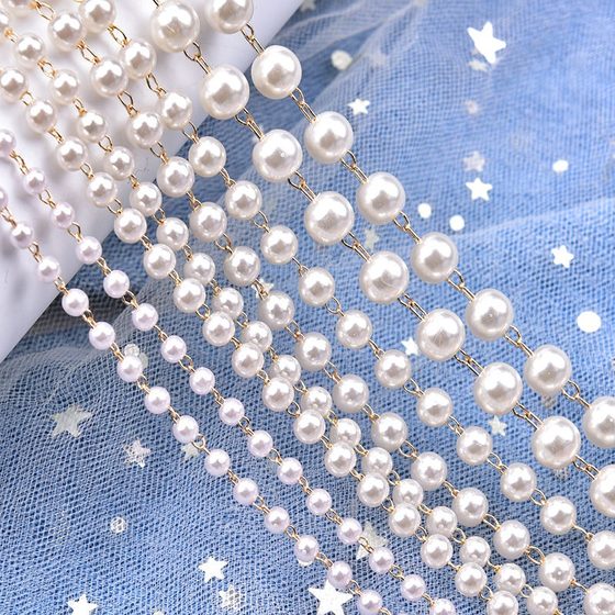 3-4mm 진주 수제 체인 구리 술집 체인 DIY 고대 스타일 헤드 드레스 재료 헤어 핀 수제 보석 액세서리 3-4mm 진주 수제 체인 구리 술집 체인 DIY 고대 스타일 헤드 드레스 재료 헤어 핀 수제 보석 액세서리