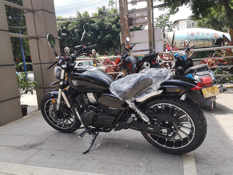 新款奔达复古太子abs摩托车400cc电喷水冷哈雷美式巡航车国四摩托