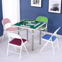 Simple mahjong table Folding solid wood chess table Hand-in-hand Mahjong square table Household mahjong table Hand-rubbed mahjong table