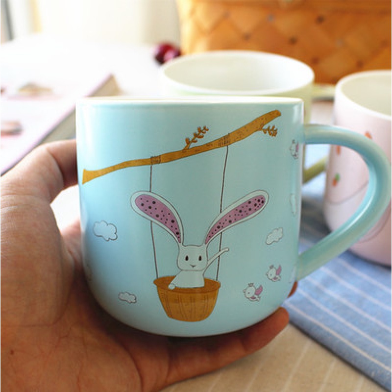 Jingdezhen ceramic cup express children mark cup creative cartoon lovers ultimately responds cup of milk coffee cup