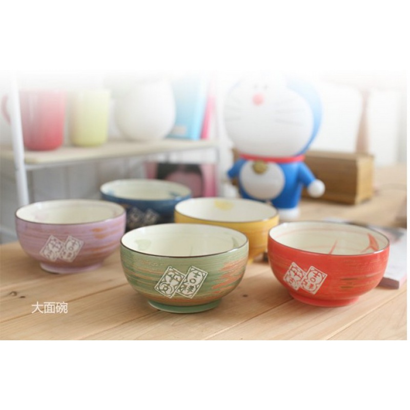 Jingdezhen and colorful propitious shells big auspicious ceramics bowl of rice noodles in soup bowl dishes cutlery set