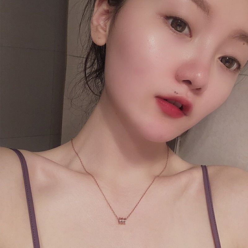 【18K玫瑰金】森系小蛮腰锁骨项链-秒客网