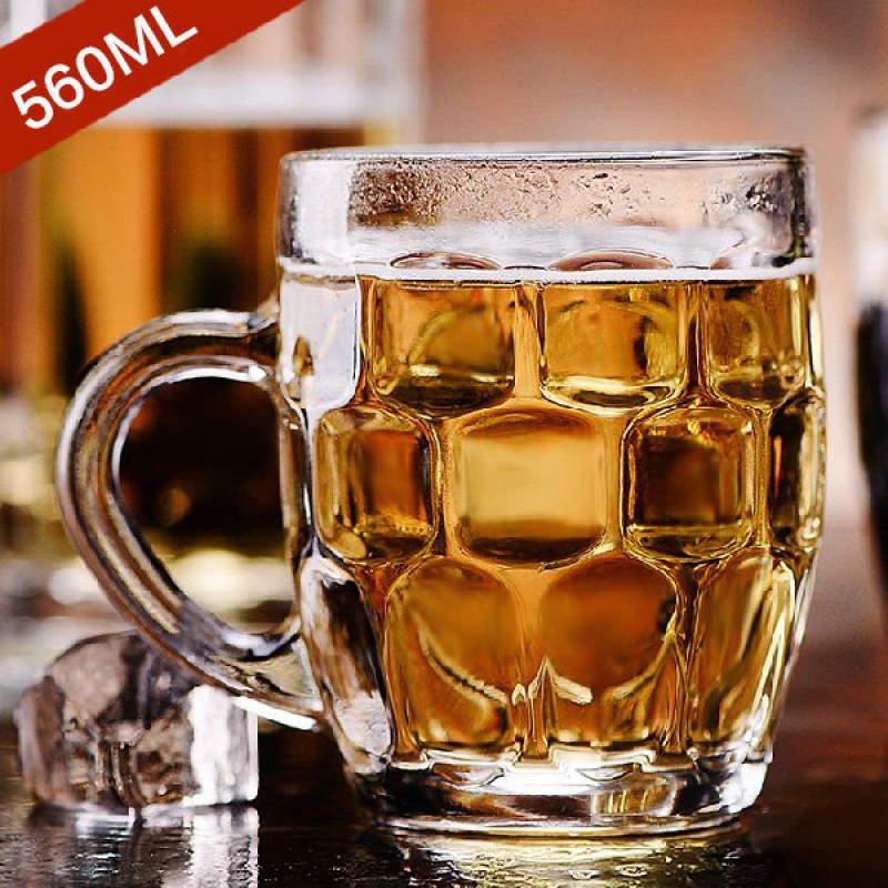 Draft beers cup 1/3/6 only large glass pineapple beer heat - resistant glass tea cup set glass cup