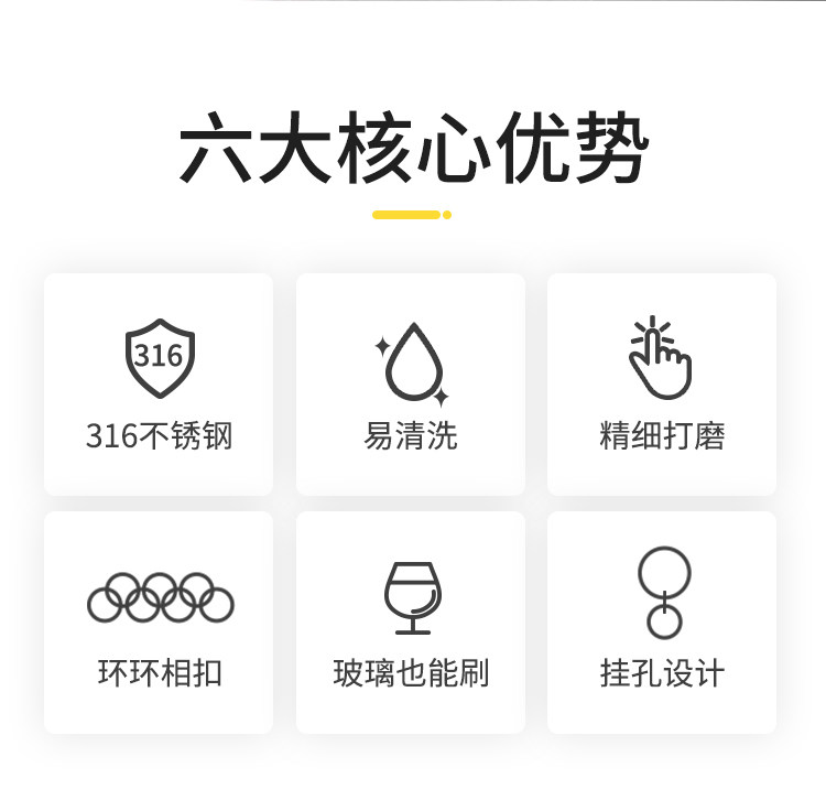 归味316超细环不锈钢洗锅网刷锅神器网环家用钢丝球清洁球不掉丝