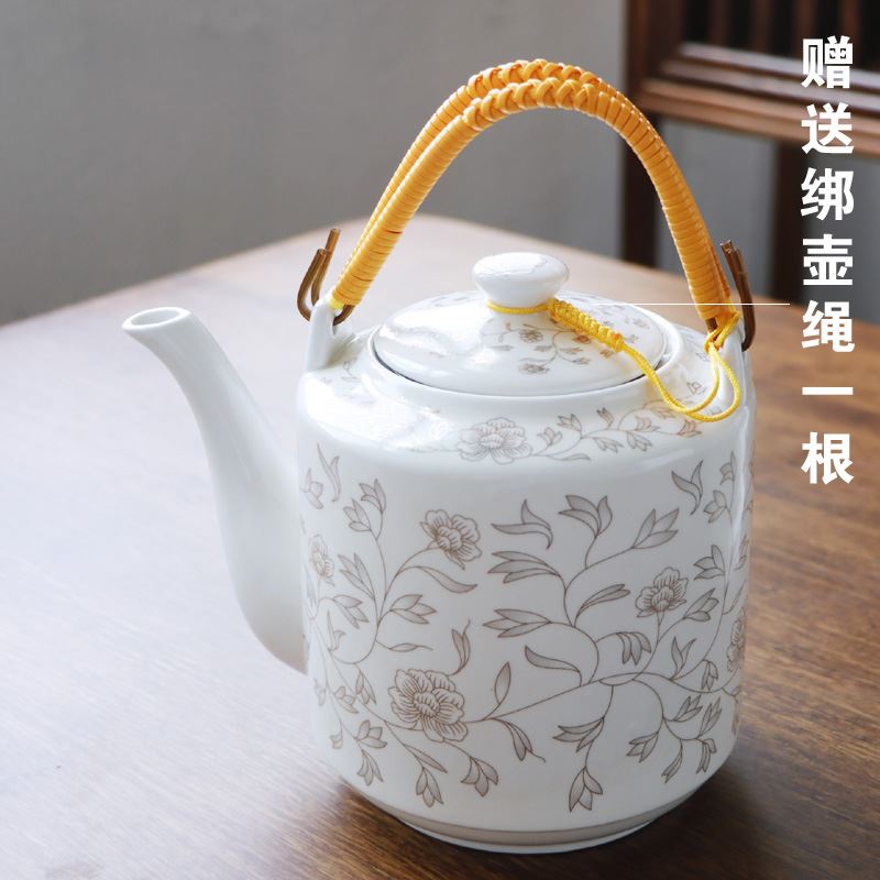 Cool large household ceramics jingdezhen tea kettle suit Chinese girder pot of cold water with a large capacity cups