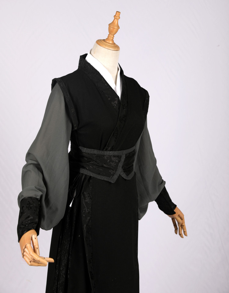 若水舫古装cosplay男大侠古风薛洋莫玄羽长庚洛冰河侠客黑衣劲装