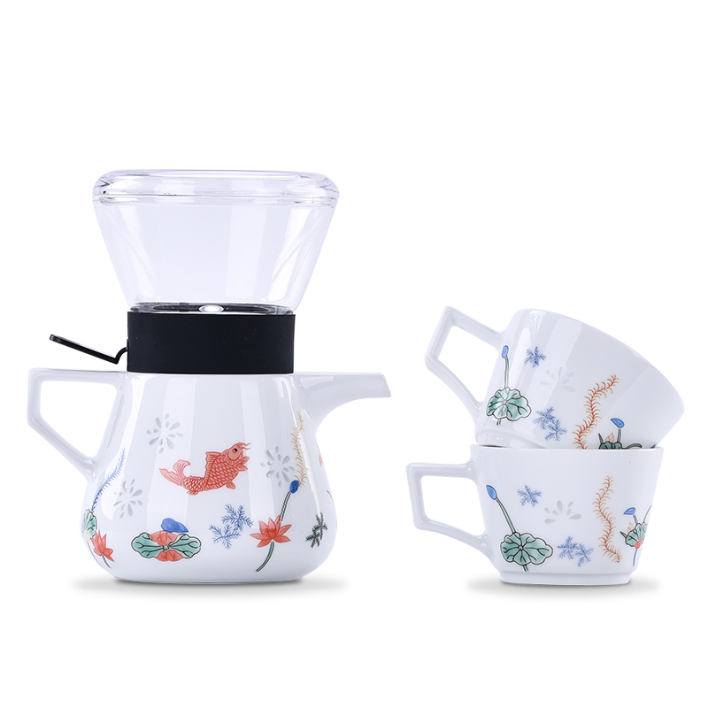 Jingdezhen flagship store of ceramic tea set office teapot teacup high temperature ceramic porcelain gift gift box