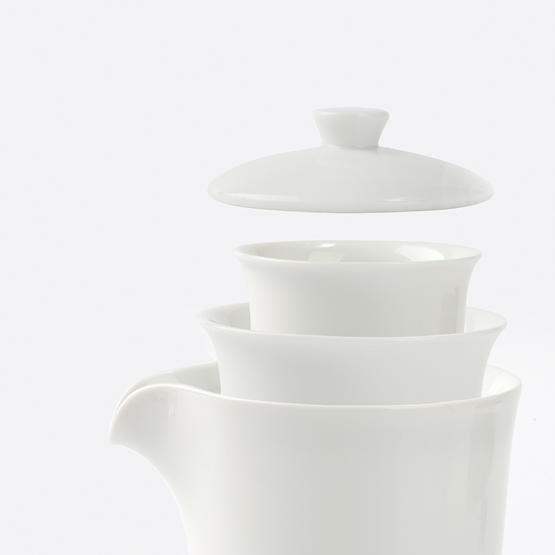 Jingdezhen flagship store travel ceramic tea set is suing the car crack cup small portable a pot of two cups