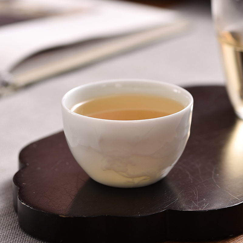 Jingdezhen flagship store ceramic cups shadow celadon manual sample tea cup tea masters cup 4 cups of suit