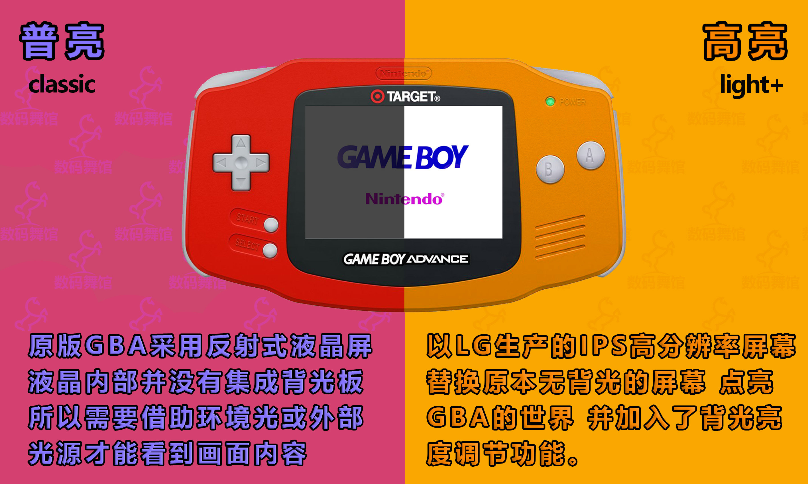 任天堂gameboy advance gba游戏机高亮 sp gbm ndsl 最终幻想