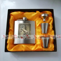 都市狼族 6盎司 304不锈钢酒壶 随身酒壶 激光酒壶随身 小礼物