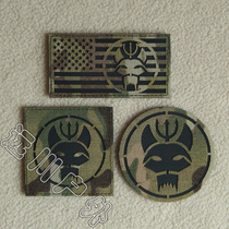 Laser hollow reflective velcro chapter American drama seal B team armband backpack sticker chapter Morale chapter Tactical helmet chapter