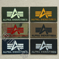 ALPHA logo velcro armband mc color reflective army green luminous function chapter backpack sticker morale chapter