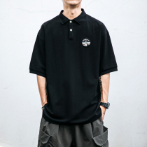 SSKASEE 22SS Day of the Tidal Signs Polo Shirts Polo Shirts Male Summer Thin easy to turn over short sleeve loose blouses