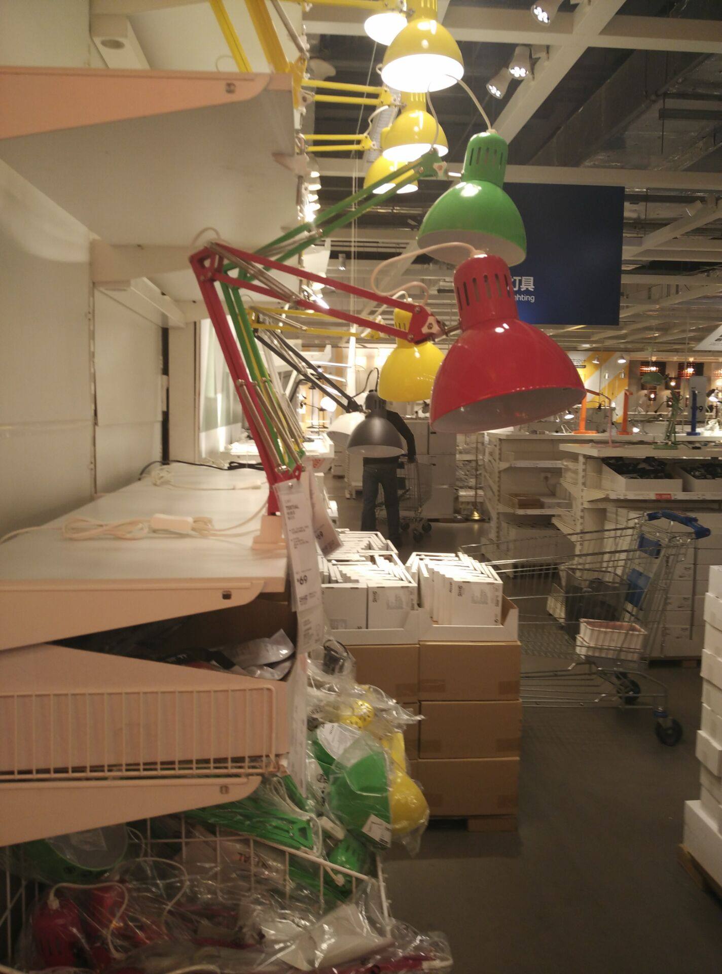 ikea宜家长臂折叠工作灯学习夹子灯 阅读台灯led护眼灯特提亚台灯