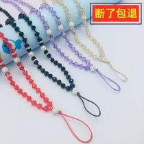 Mobile phone chain hanging neck Pendant Pendant crystal Chain Artisanal Bracelet Water Drill Long Chain Inlaid Drilling Shiny Necklace Personality Pendant Female