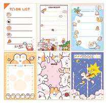 Message meaterball Mitt cat cartoon can be torn note portable small notebook memo list100 6