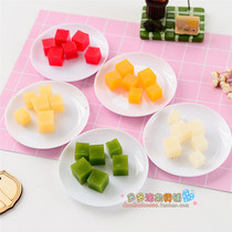 Food and play accessories super light clay cream earth DIY accessories Strawberry Mango block fruit cake decoration fruit block