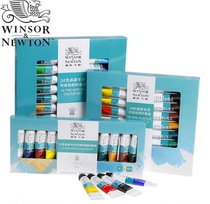 (Windsor Newton acrylic pigment) 12-color acrylic pigment hand-painted wall painting textile pigment ultra-light clay painting eye