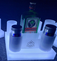 Bar luminous wine seat deer head red bull luminous wine seat bar night KTV rechargeable wine rack wild wine seat