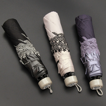 Only 153g Japanese super light parasol super sun protection UV sunshade umbrella female hipster dual use umbrella