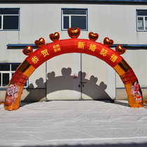 New 8 m 10 m Wan Jinlong Bronzing Dragon And Pineapple Wedding Opening Event Inflatable Air Mold Arch Color Iridescent Door