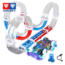 Audi double drill zero-speed hegemony four-wheel drive toy car soul super-dimensional childrens sports car battery running track