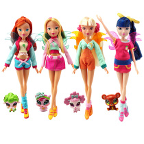 Audi Double Diamond winx club Magic Pretty Lady Pet Doll Girl Gift Lei Flora