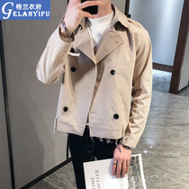 Net red short windbreaker men Korean version of the trend spring and autumn jacket handsome small suit jacket 2021 spring and autumn clothes