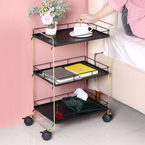 Kitchen Shelve Floor Multilayer Iron Art Removable Small Cart Vegetable Snacks Baby Supplies Bedroom Containing Shelf