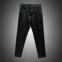 Mens West Lake Pavilion (JP) winter high-waisted cotton small embroidery casual style trousers JP932