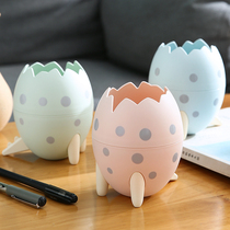 Creative dinosaur egg pen holder Study office dormitory desktop storage bucket Large capacity multi-function stationery storage box