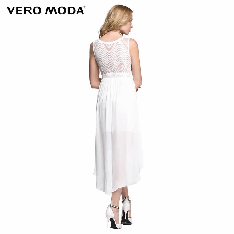 7折Vero Moda个性条纹印花修身连衣裙|31527A054