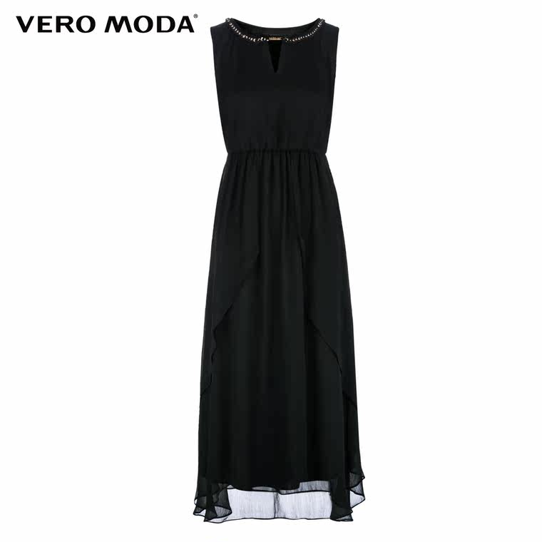 Vero Moda金属编织领及踝连衣裙|31527A025