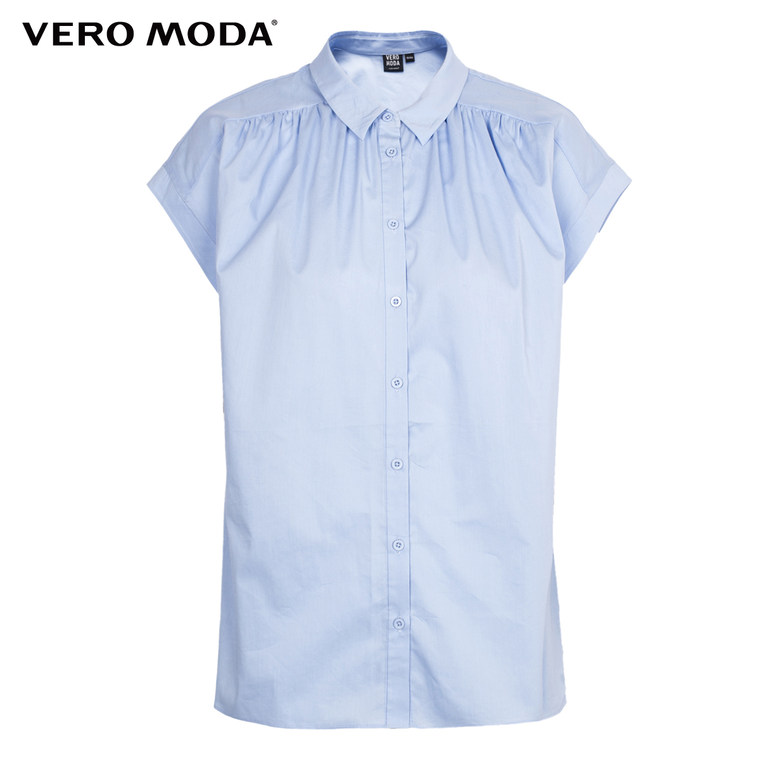 Vero Moda落肩短袖宽松女士衬衫|315204012
