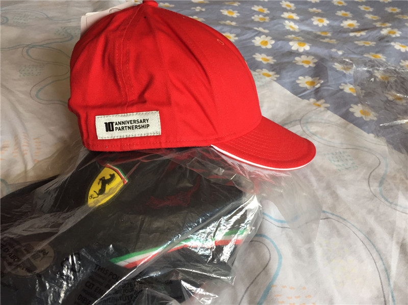 Кепка 彪马puma荣誉出品与f1法拉利车队合作10周年纪念款全棉平沿赛车帽 76164202